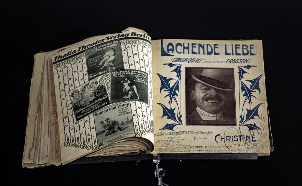 berlin, theater, poster, historical, old book, shlager, gilbert, popular music, shlager music, hit mix, pop music, entertainment, 19th century, special, hit, lyrics, just music, treble clef, harmonic frequencies, music hall, popular music, 19th century, 19th century, 19th century, 19th century, 19th century, hit, lyrics, lyrics, lyrics